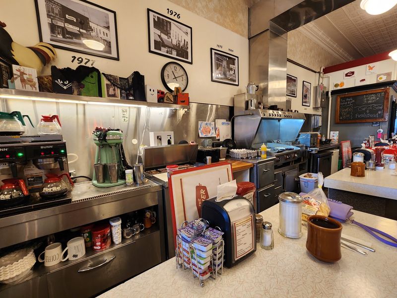 The Open Grill Behind the Counter