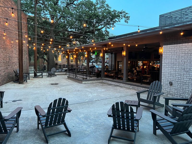 The Outdoor Patio With River Views and Warmth