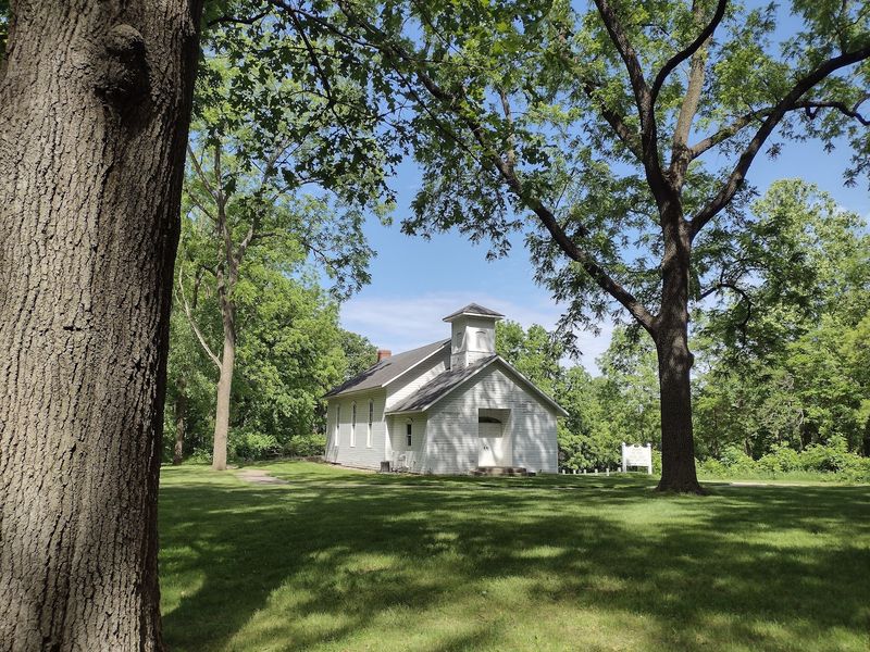 The Restored Schoolhouse Across the Road