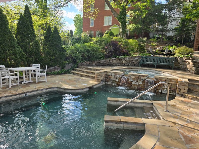 The Saltwater Pool and Steamy Hot Tubs