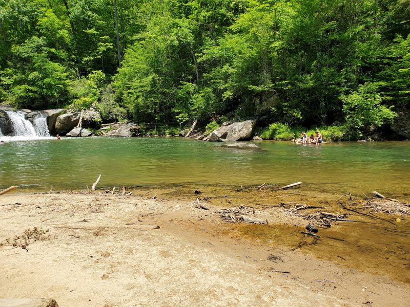 The Sandy Beach at the Bottom of the Trail The Sandy Beach at the Bottom of the Trail