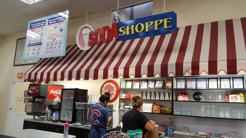 The Soda Bar Behind The Counter