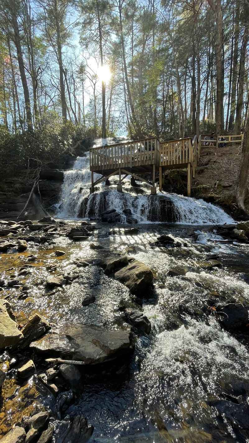 The Viewing Platform That Frames the Cascade