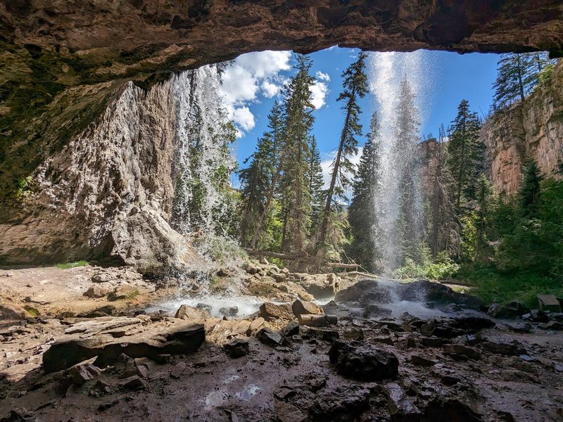 The Waterfall Hiding Above The Lake