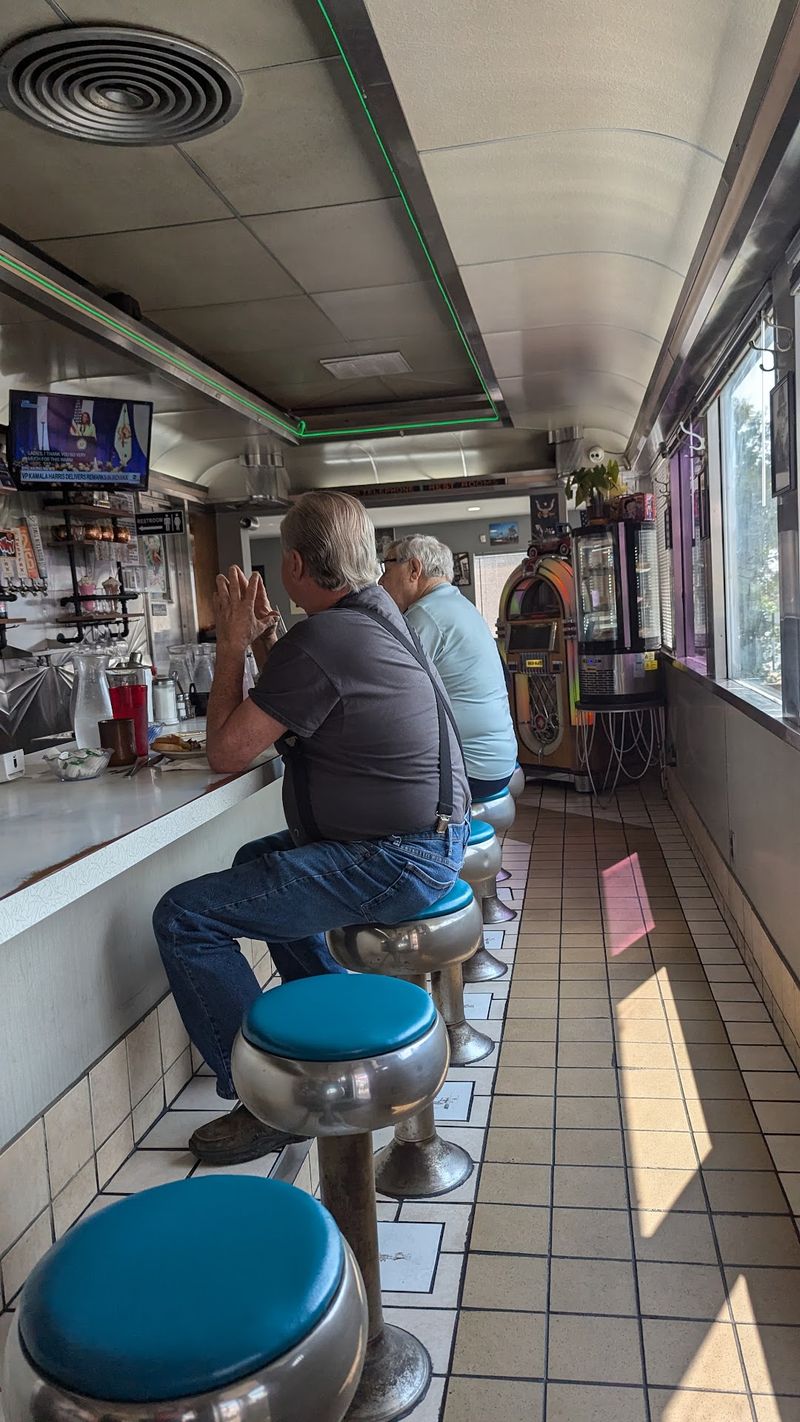 The Worn Counter And Patio Seating