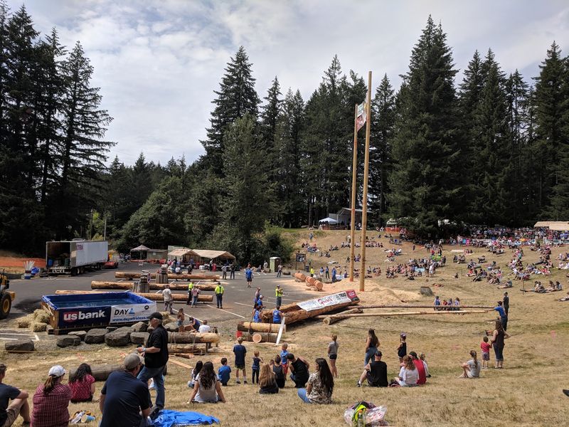 Timber Park and the Estacada Timber Festival Grounds, Estacada, Oregon