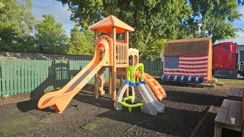 Trains, Cornhole, and a Shaded Play Area Trains, Cornhole, and a Shaded Play Area