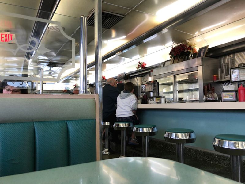 Turquoise Booths And Gleaming Counters