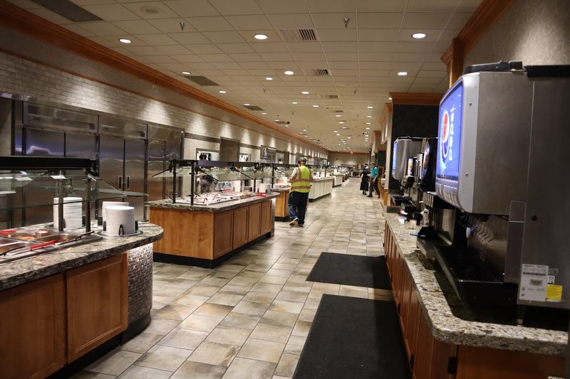 Two Hundred Feet of Serving Tables