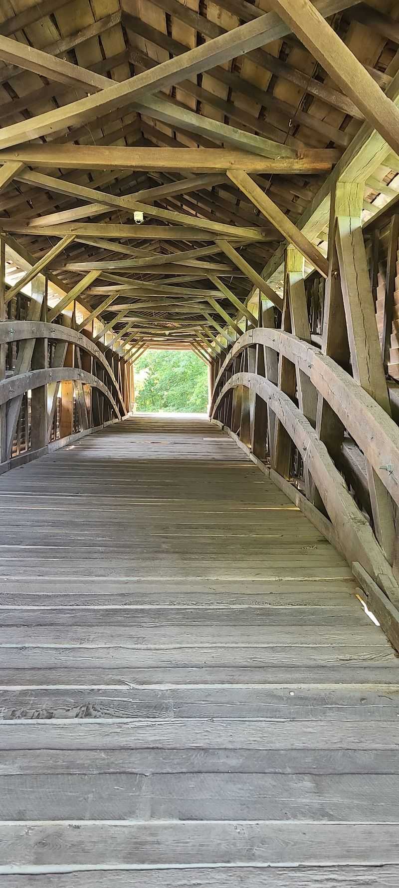 Union Bridge Interior Timberwork, Paris, Missouri Union Bridge Interior Timberwork, Paris, Missouri