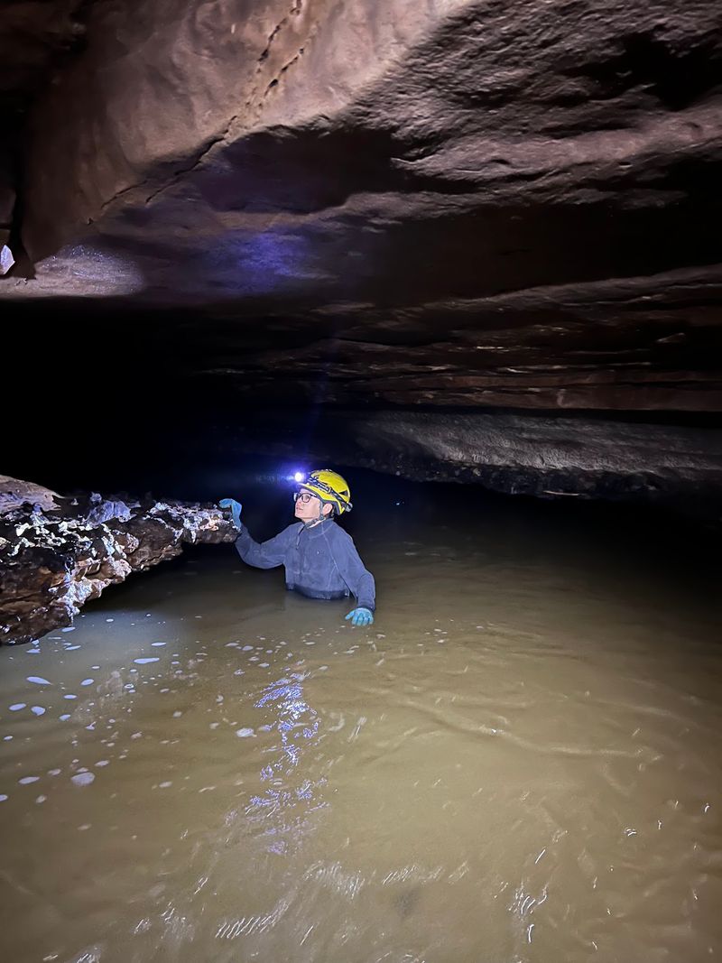 Wading Through The Underground River