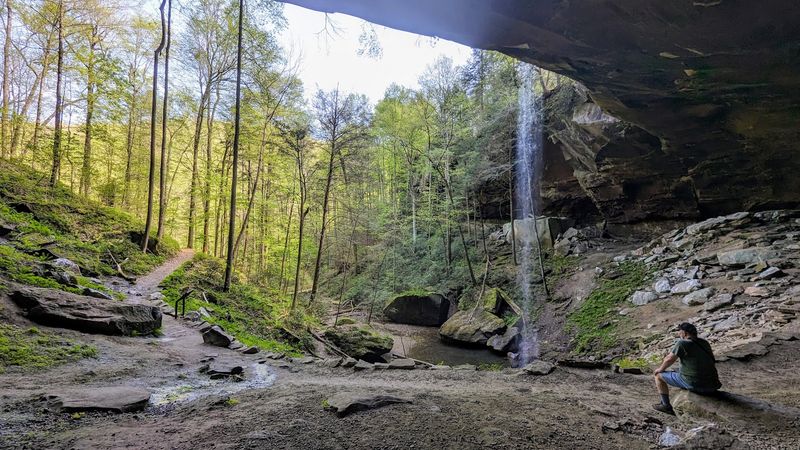 Walking Behind The Falls