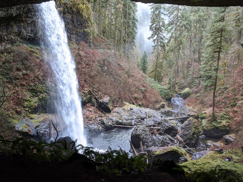 Walking Behind The Waterfalls