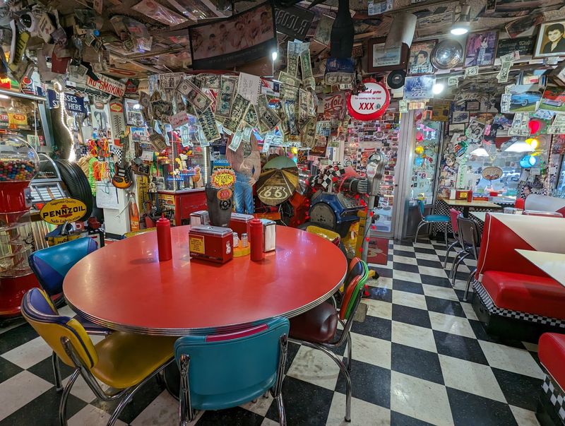 Walls Packed With 1950s Memorabilia