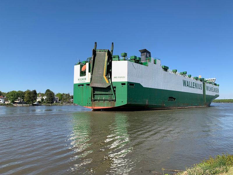 Watching Giant Ships Slip Through The C And D Canal