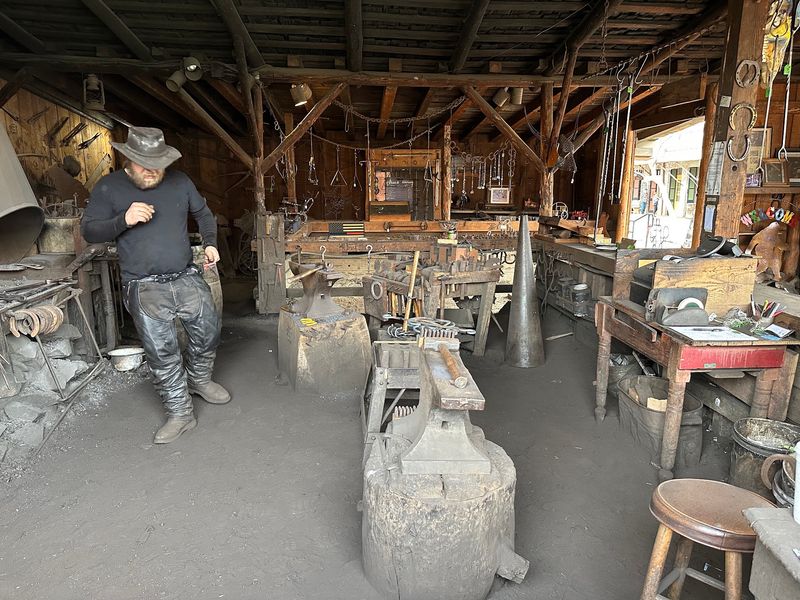 Watching the Blacksmith Work His Craft