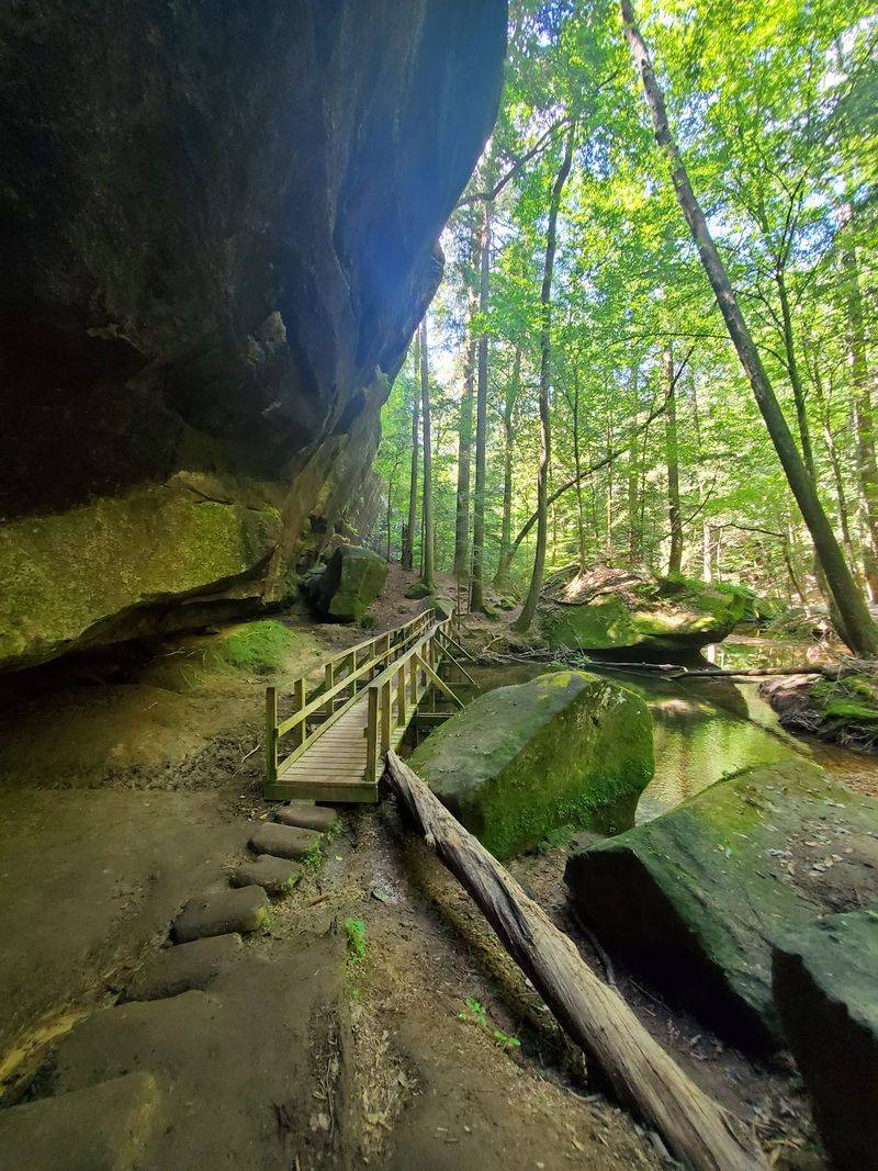 Waterfalls, Bridges, And Rock Formations