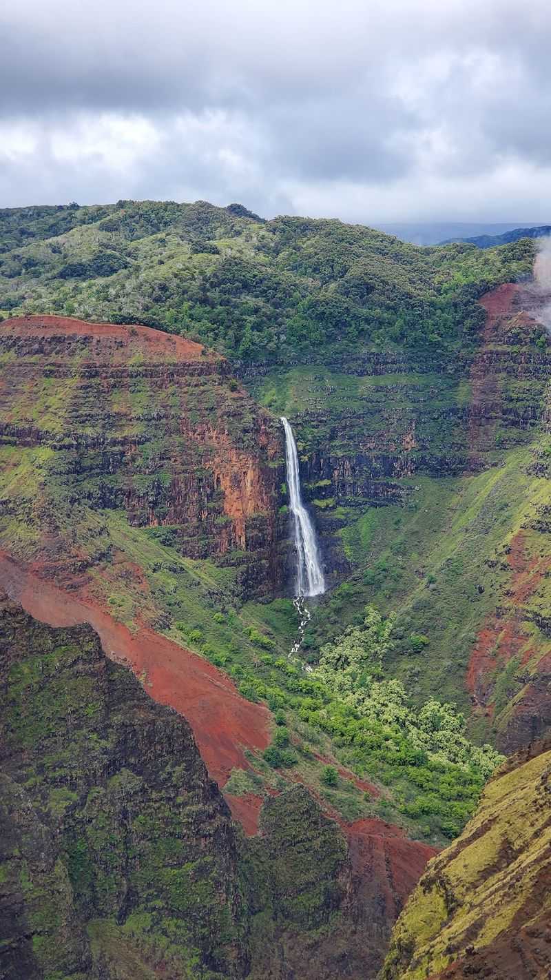 Waterfalls Threading Through the Valley