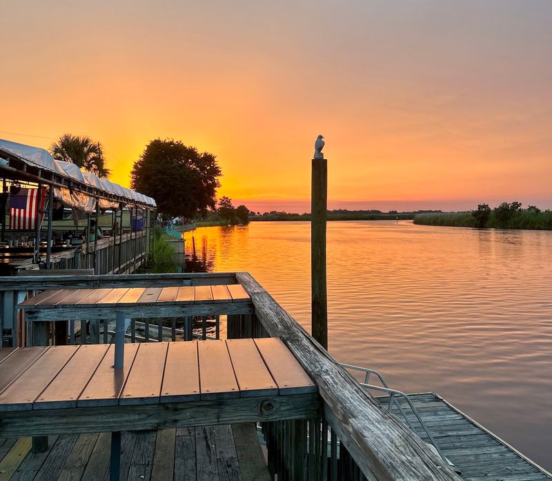 Where The River Bends And The Gator Sizzles