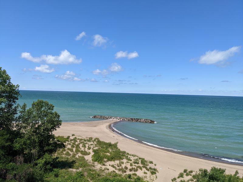 Where This Sandy Peninsula Curls Into Lake Erie Where This Sandy Peninsula Curls Into Lake Erie