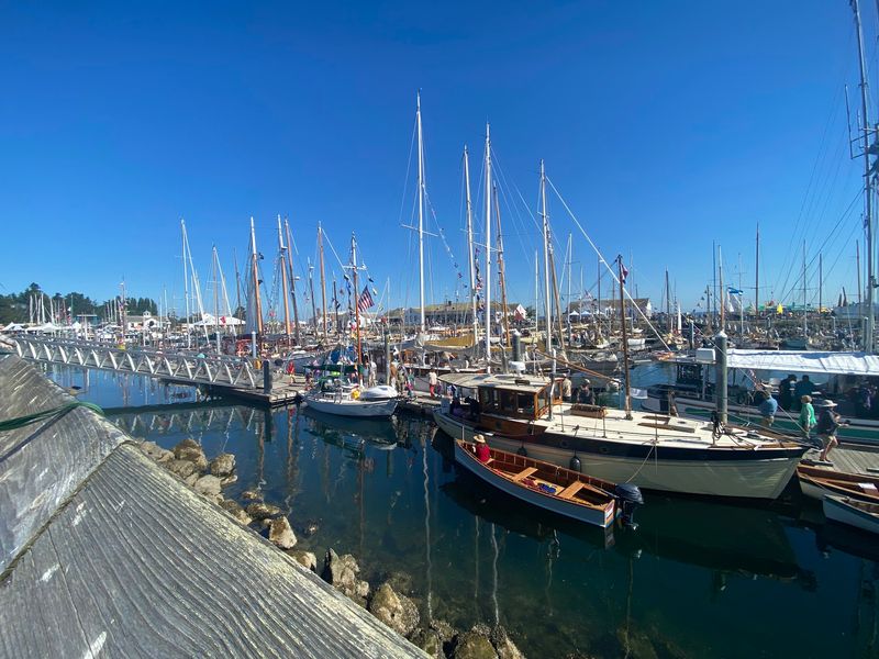 Wooden Boat and Floating Stays, Port Townsend, Washington Wooden Boat and Floating Stays, Port Townsend, Washington