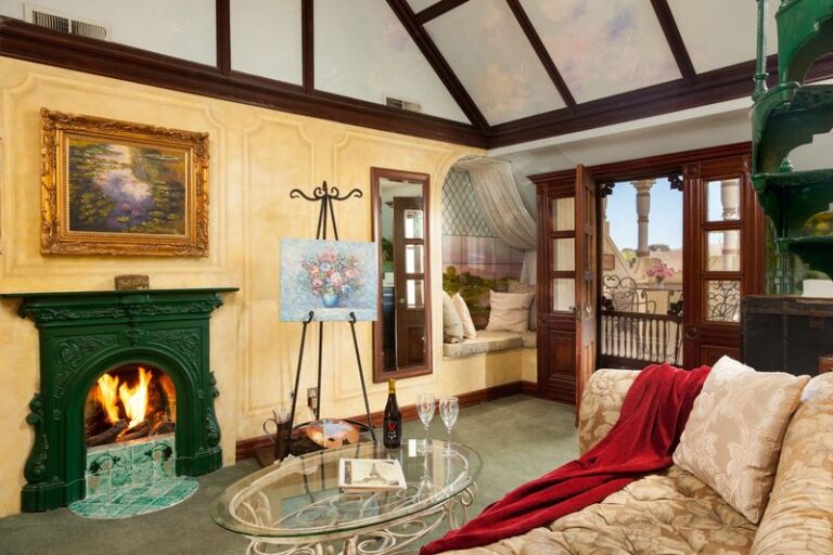Stay Overnight In An 1864 Victorian Mansion In California’s Wine Country Where Themed Suites Wear Hand-Painted Murals And Old-World Charm