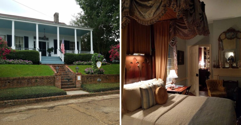 Sleep Surrounded By Antiques In This Elegant 1835 Antebellum Mansion B&B In Mississippi