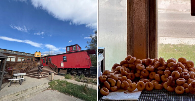 This Cozy Colorado Coffee Shop Tucked Inside Vintage Railroad Cars Is Worth The Drive For Morning Donuts