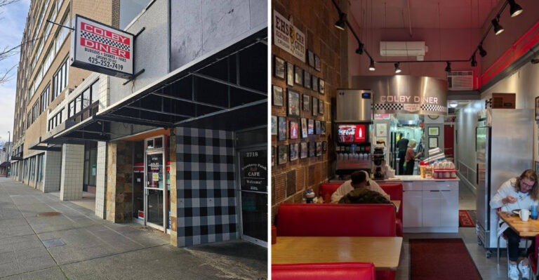 This Tiny 18-Seat Diner In Everett, Washington Serves Home-Style Breakfast With A Nostalgic ’50s Car-Club Feel