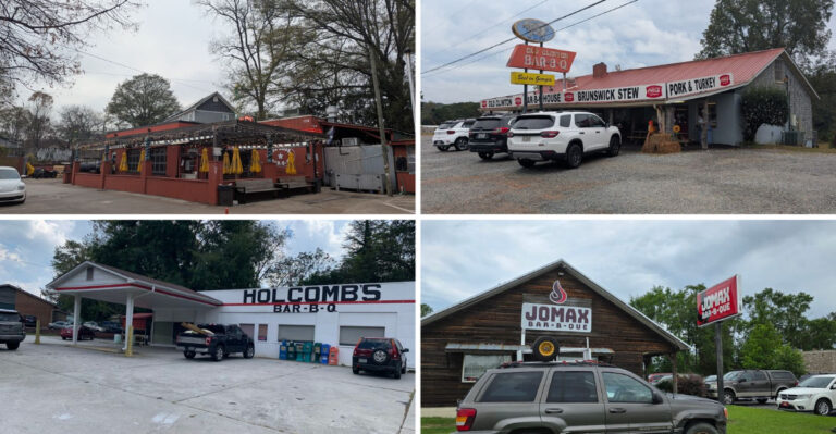 These 8 Small-Town Georgia Barbecue Joints Serve The Smoked Ribs Locals Line Up For At Lunch
