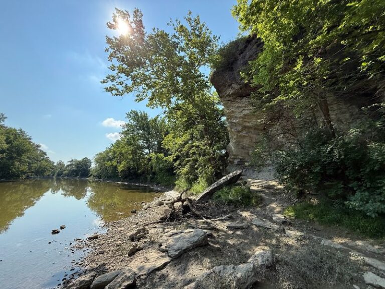 This Short Indiana Walk Through The Woods Ends At A 90-Foot Rock With A Sweeping River View