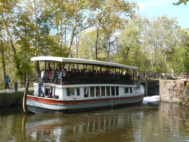 Ride A Mule-Drawn Canal Boat At Great Falls Tavern Visitor Center In Potomac, Maryland