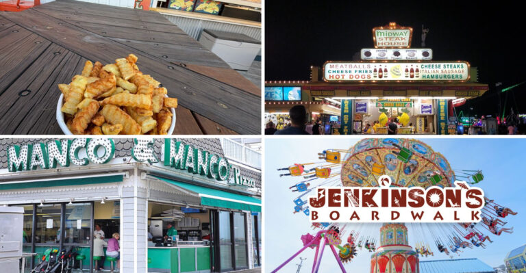 These 9 New Jersey Boardwalk Spots Serve The Kind Of Fries And Funnel Cake Locals Line Up For