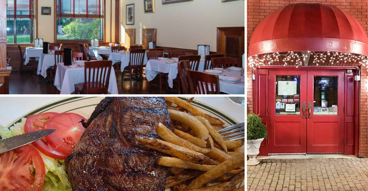 This Old-School Connecticut Steakhouse Serves Up Sizzling Ribeyes In A Dark-Wood Room That Feels Frozen In Time