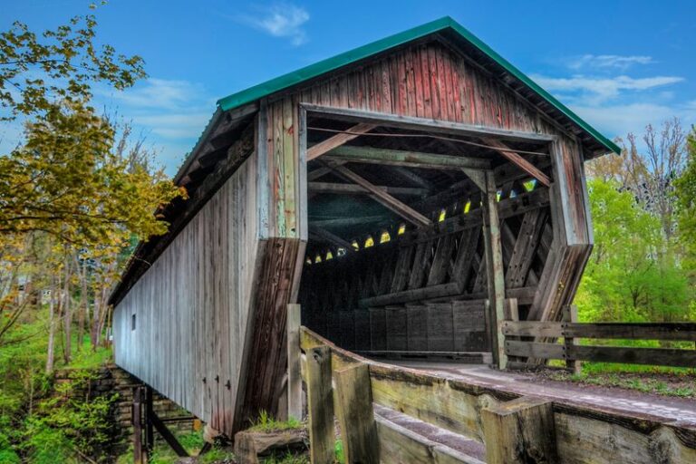 This Hidden Ohio Covered Bridge Village Feels Like Stepping Back A Century