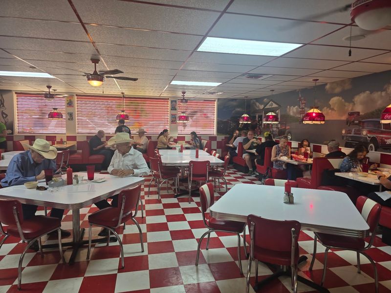 With Its Coca-Cola Ceiling Fans And Checkerboard Tile, This Retro Waco Diner Serves Breakfast That Feels Like The 1950s