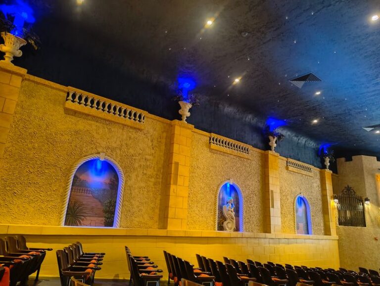This Grand Indiana Opera House From The 1880s Still Hosts Shows Under Its Restored Painted Ceiling
