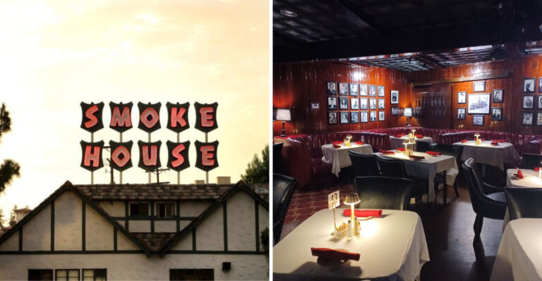 This Old-Hollywood California Steakhouse Has Been Plating Its Beloved Prime Rib Amid Dark Wood And Leather Booths Since 1946
