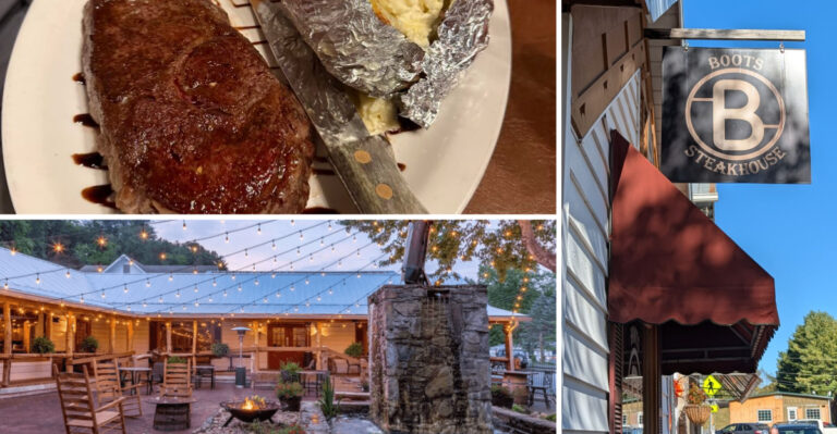 This Western-Themed North Carolina Steakhouse Serves Perfectly Cooked Ribeyes In A Setting That Takes You Back In Time