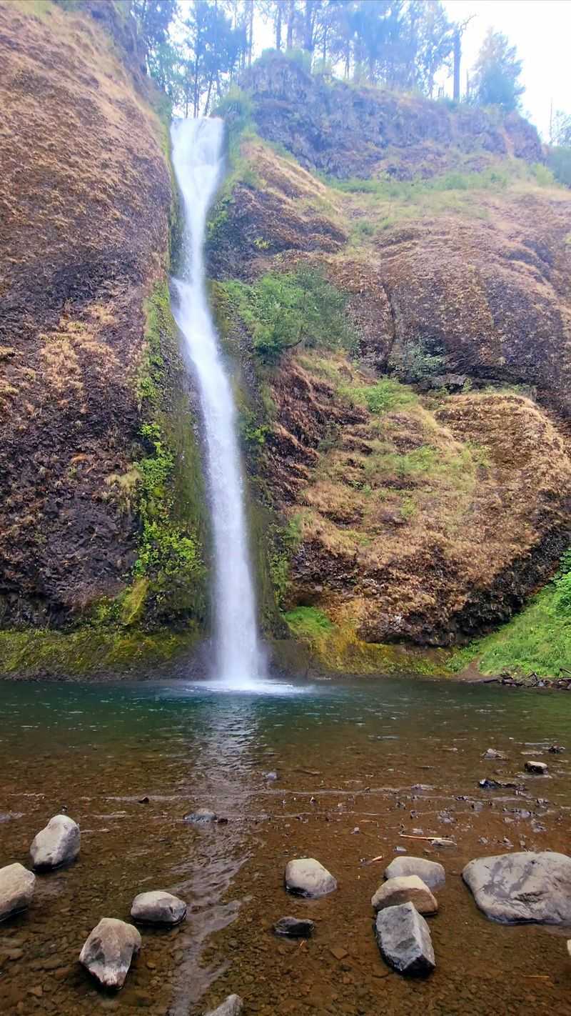 A 176-Foot Plunge Down Basalt Cliffs
