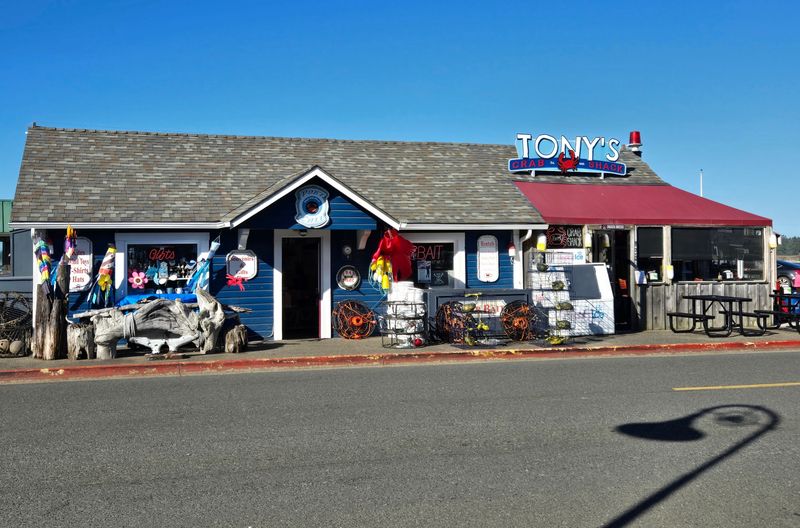 A Blue Shack On The Bandon Boardwalk