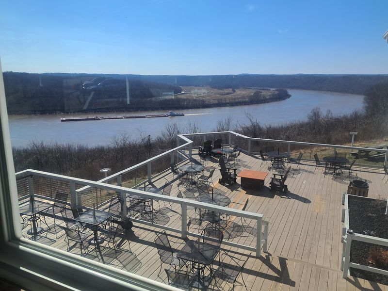 A Bluff-Top Landmark on Indiana 62