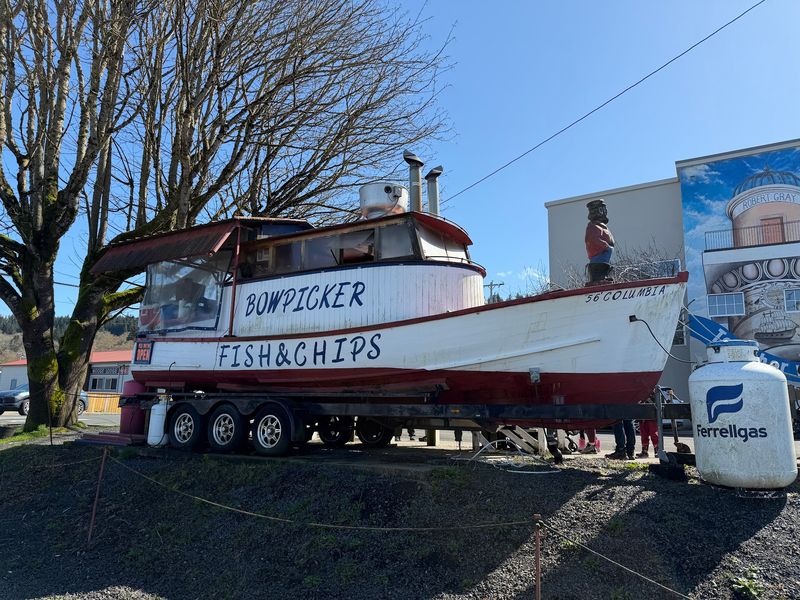 A Boat That Trades Water For A Hillside