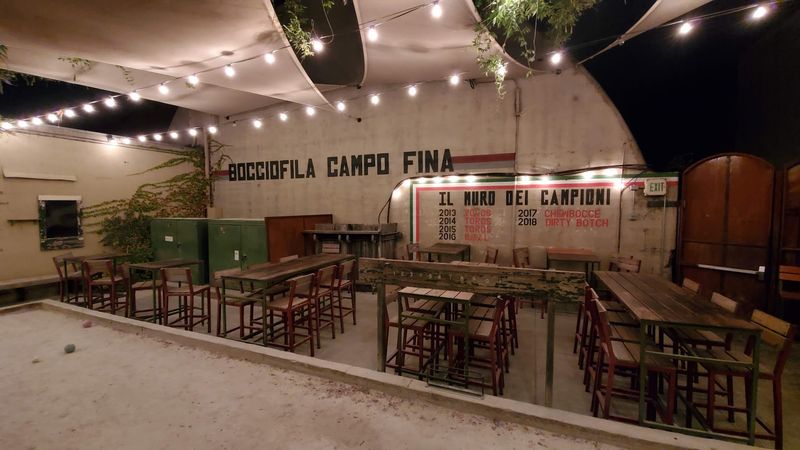 A Bocce Court In The Back