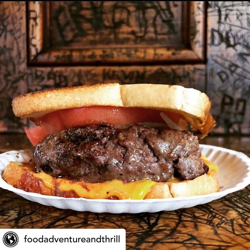 A Burger Served On Toast, No Ketchup Allowed
