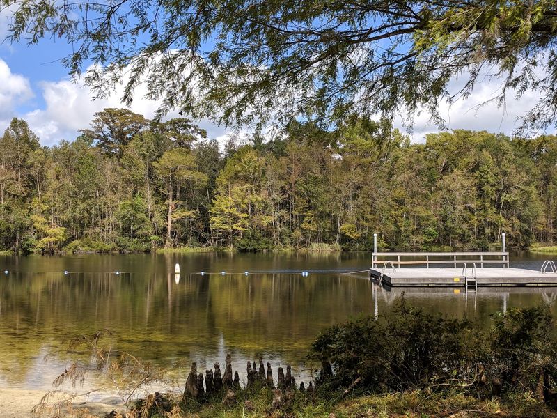 A Clear Spring and a Two-Story Diving Platform A Clear Spring and a Two-Story Diving Platform