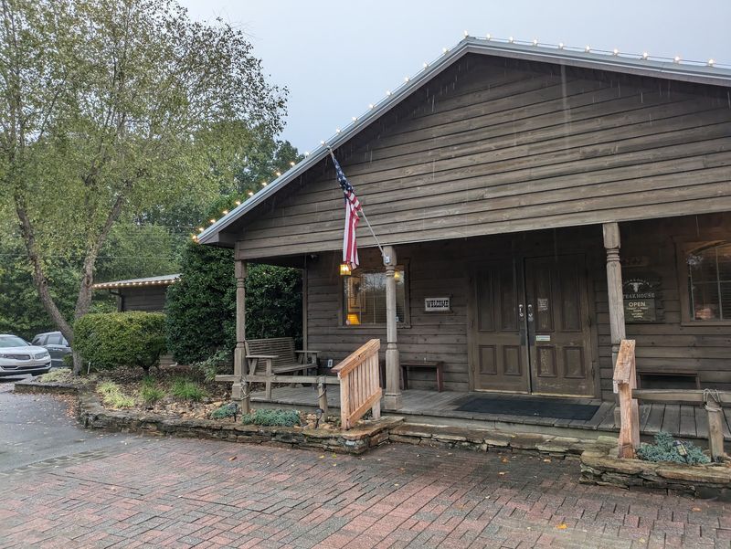 A Log-Style Chophouse Along Highway 150 A Log-Style Chophouse Along Highway 150