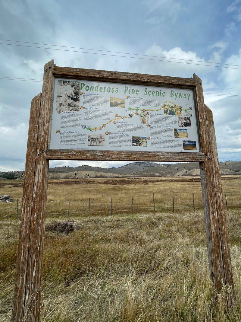 A Roadside Marker With A Big View A Roadside Marker With A Big View