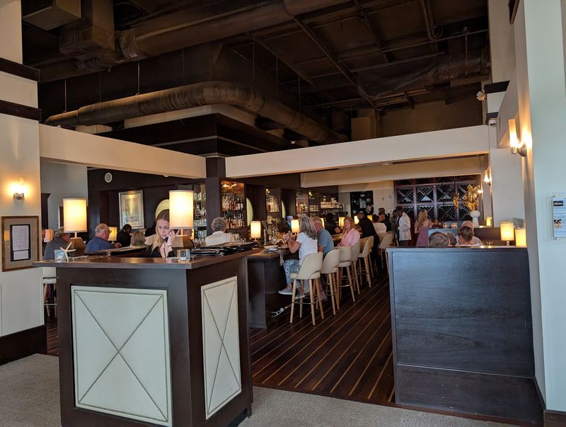 A Sleek Bar and an Extensive Wine List