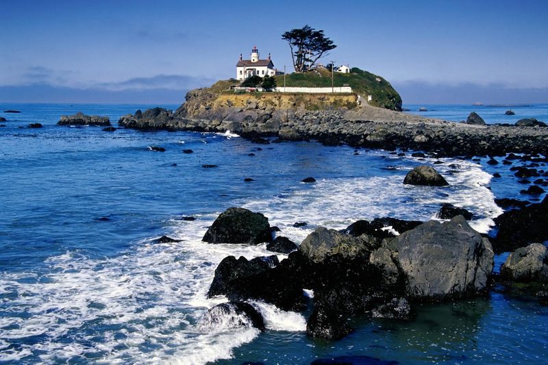 A Tower Marooned On Its Own Island